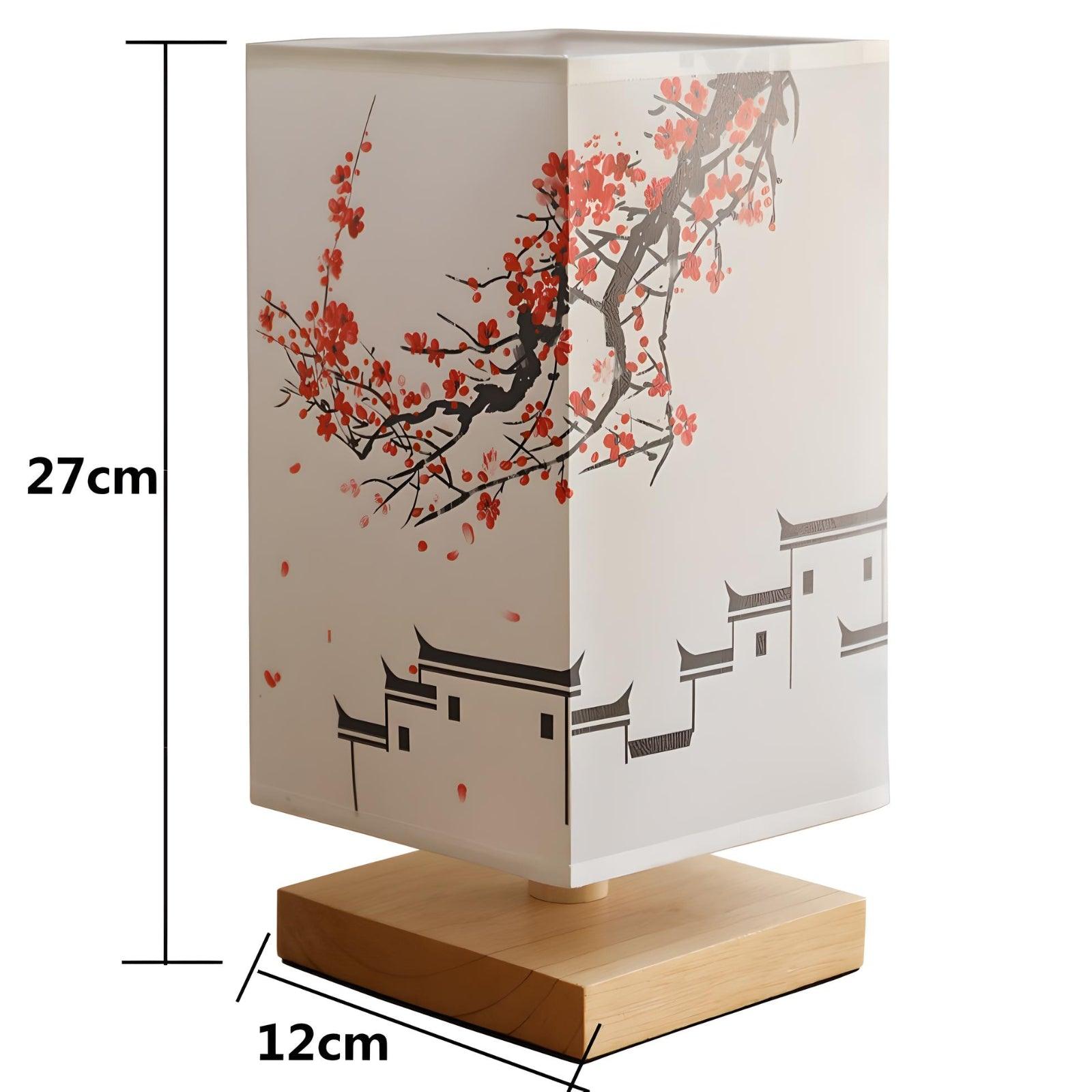 SakuraLight – Dimmable Tischlampe im japanischen Stil