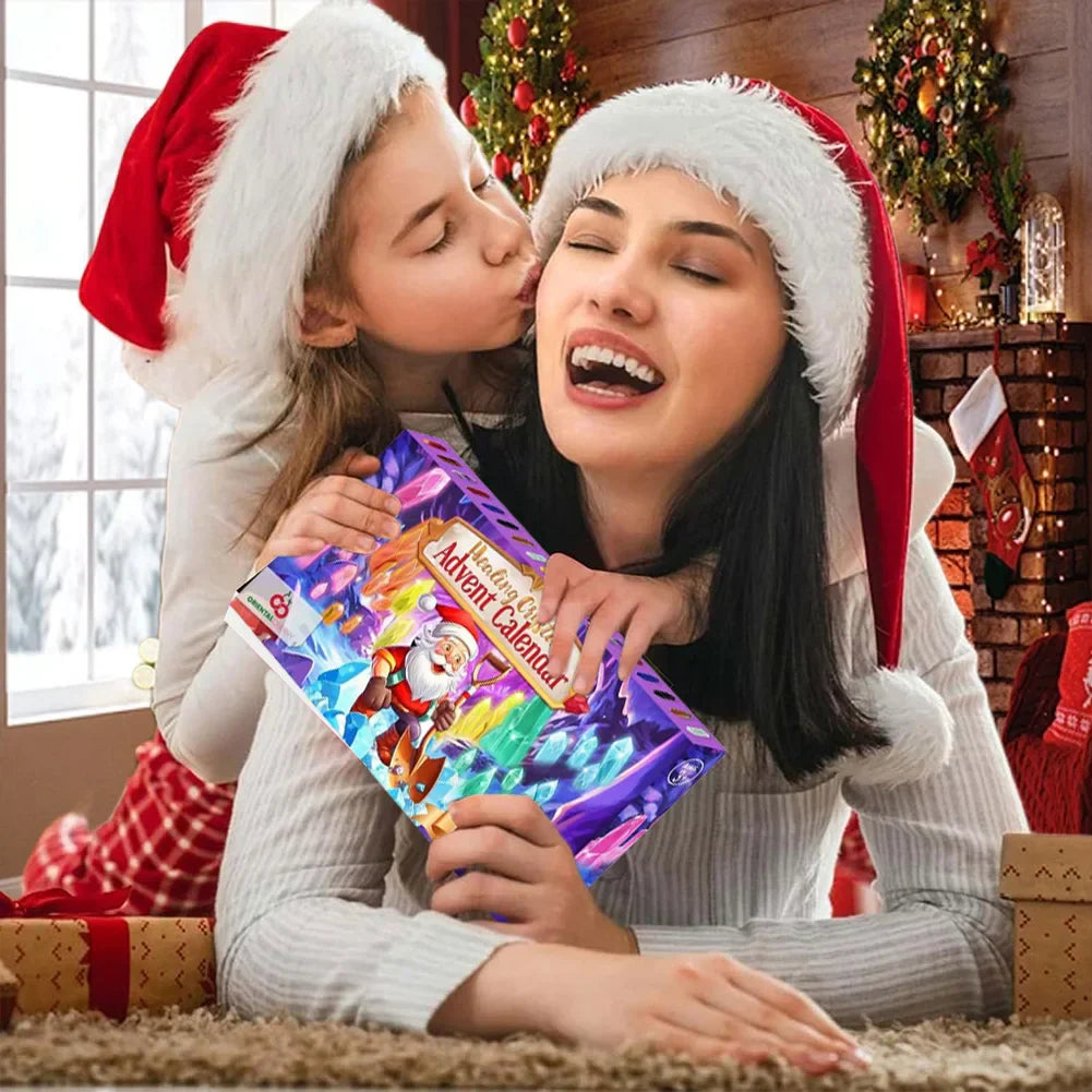2025 Weihnachts-Adventskalender-Set mit Heilsteinen