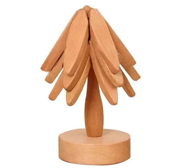 Liva Handgefertigtes Set aus Holz-Untersetzern und -Tabletts