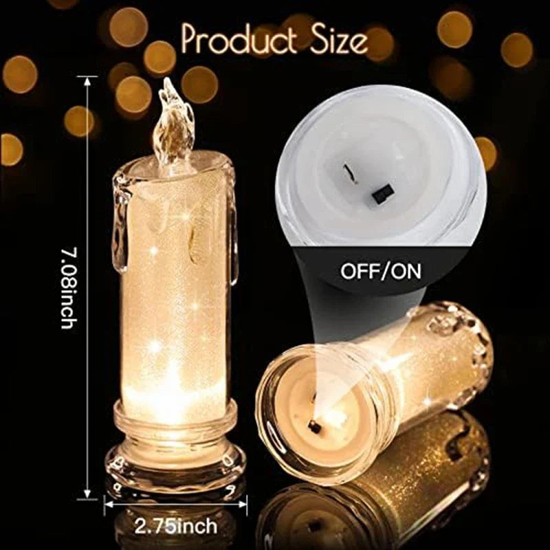 4 stk. LED-Lichter ohne Flamme