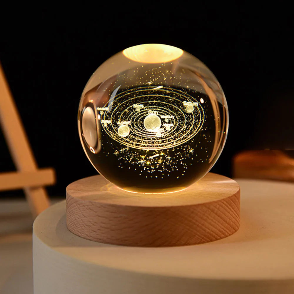 StellarGlow - 3D Planeten-Nachtlampe mit Sonnensystemdesign
