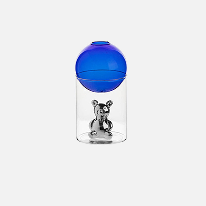 CosmicBear - Elegante Glasvase mit einzigartigem Design