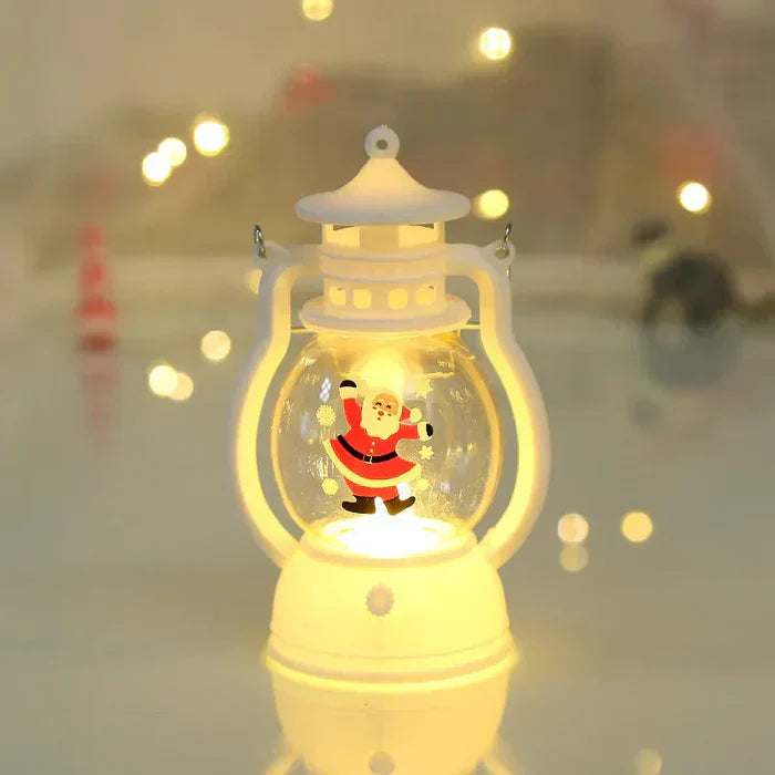 Glänzende Weihnachtslaterne Festtagsmittelstück