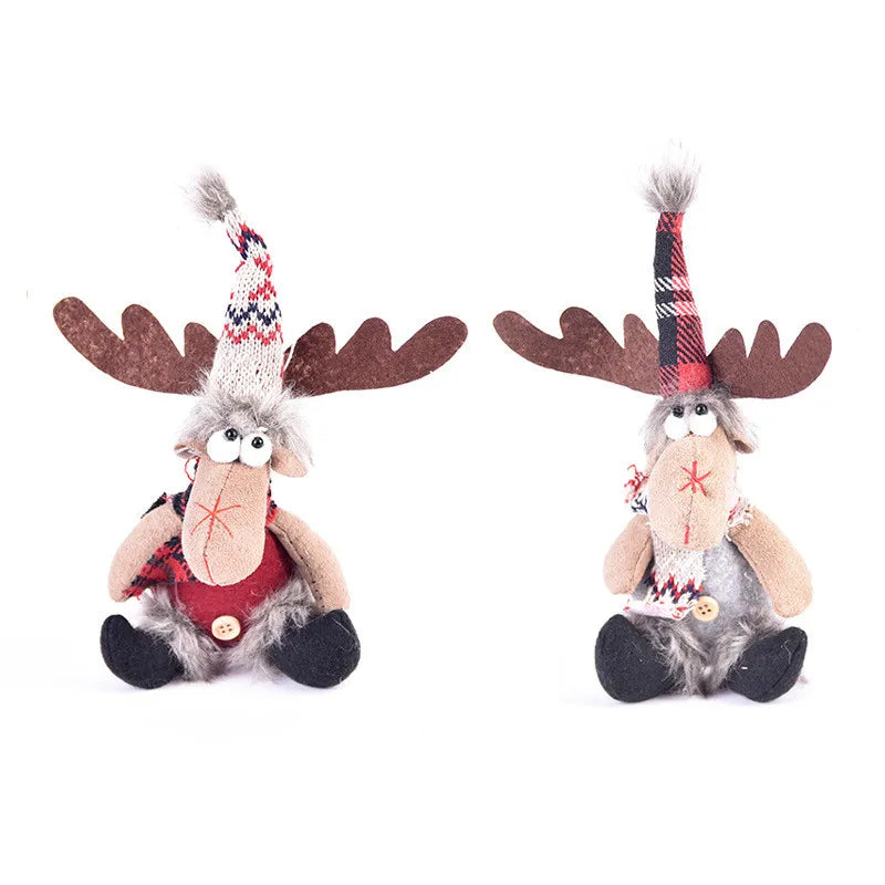 Handgemachte Weihnachtsplüschornamente