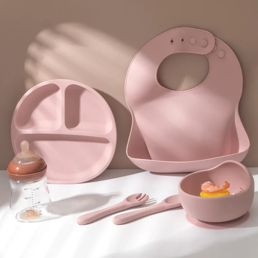 5 Stücke Baby Silikon Füttersatz