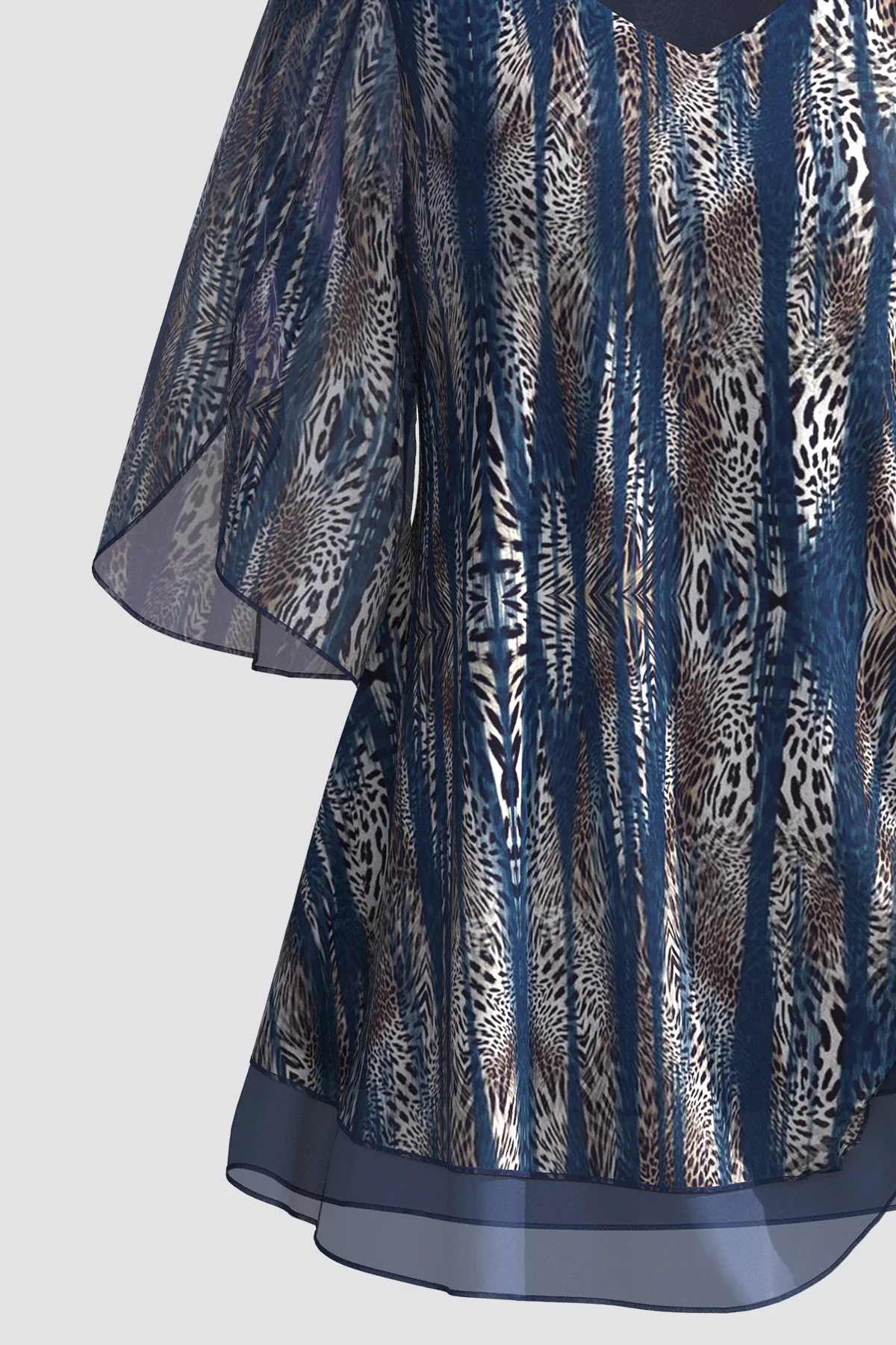 Elina Elegante Mønstret Bluse für Damen – Leicht und Stilvoll