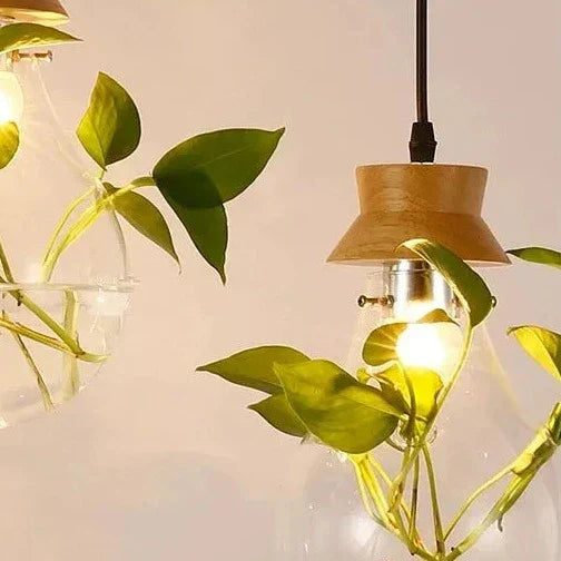BotanicaGlow – Hängende Glas-Pflanzgefäß Pendelleuchten