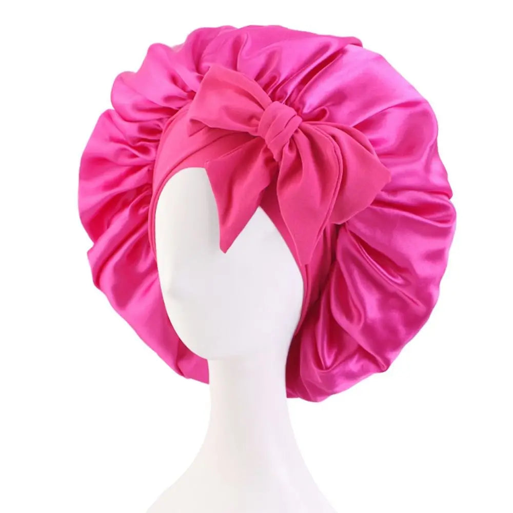 Hauptbekleidung Satin mit Haarband Seiden Schlafmütze