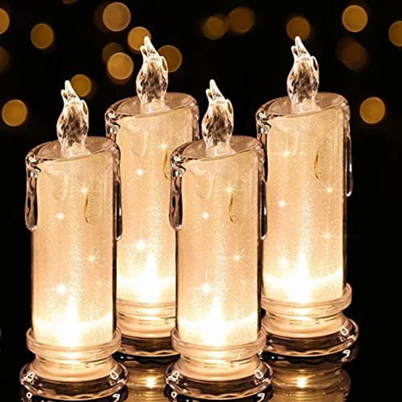 4 stk. LED-Lichter ohne Flamme