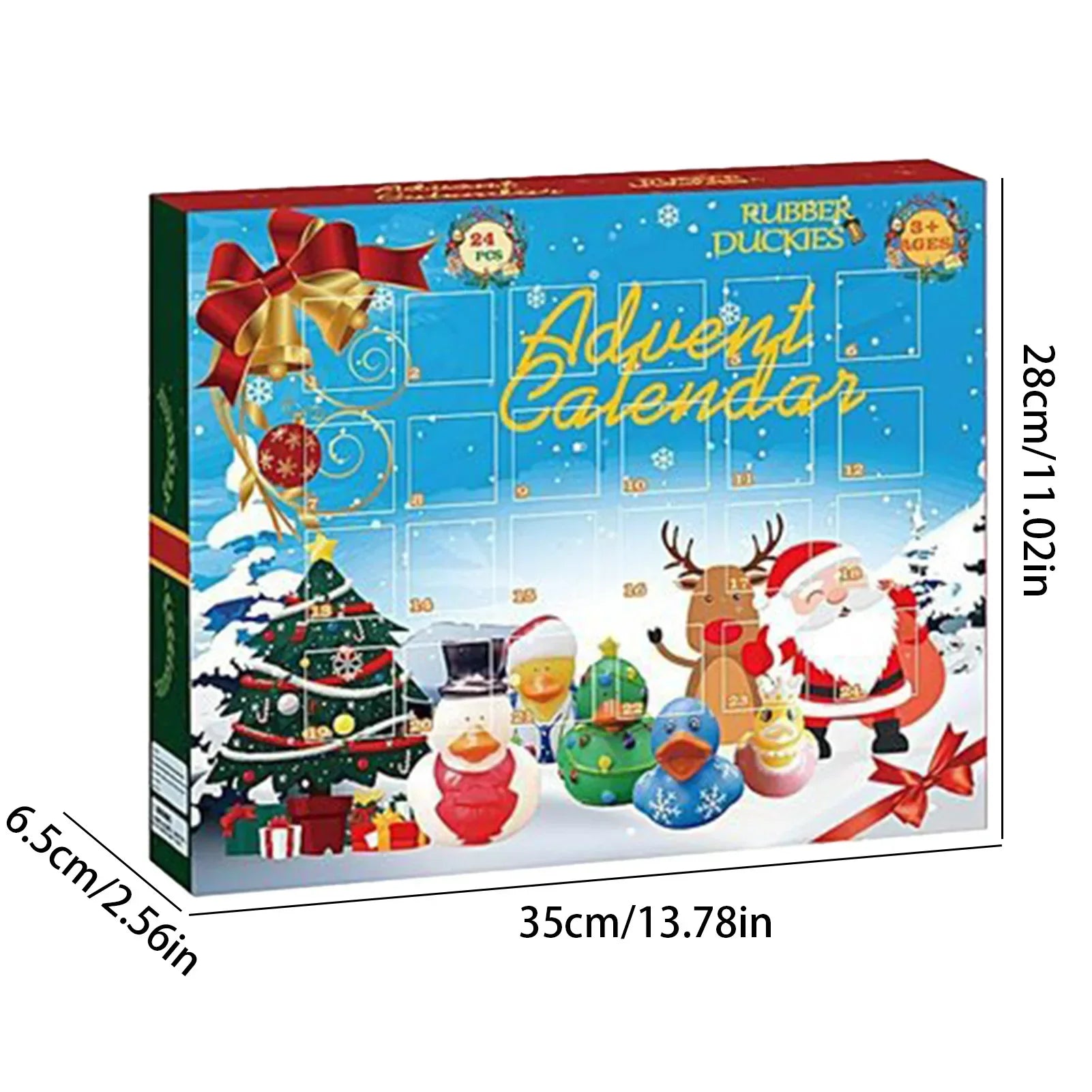 Weihnachts-Countdown Gummiente-Adventskalender