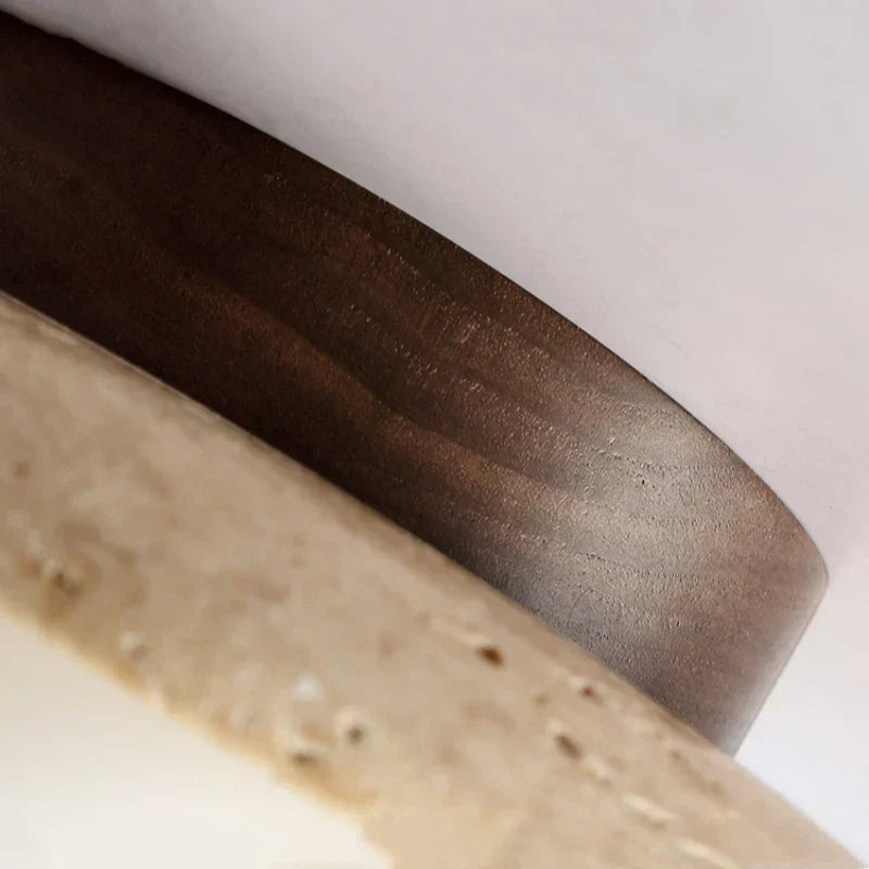 ModernTouch – LumiStone Zement- und Holzdeckenleuchte