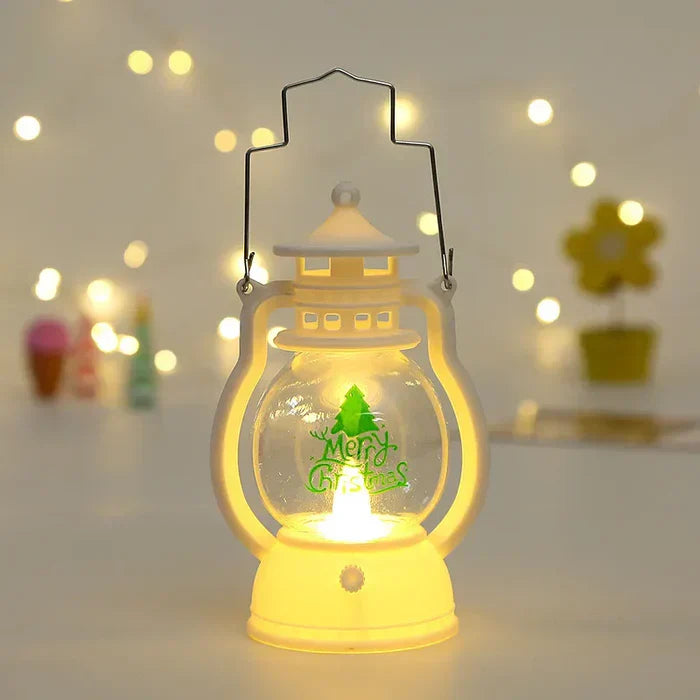 Glänzende Weihnachtslaterne Festtagsmittelstück