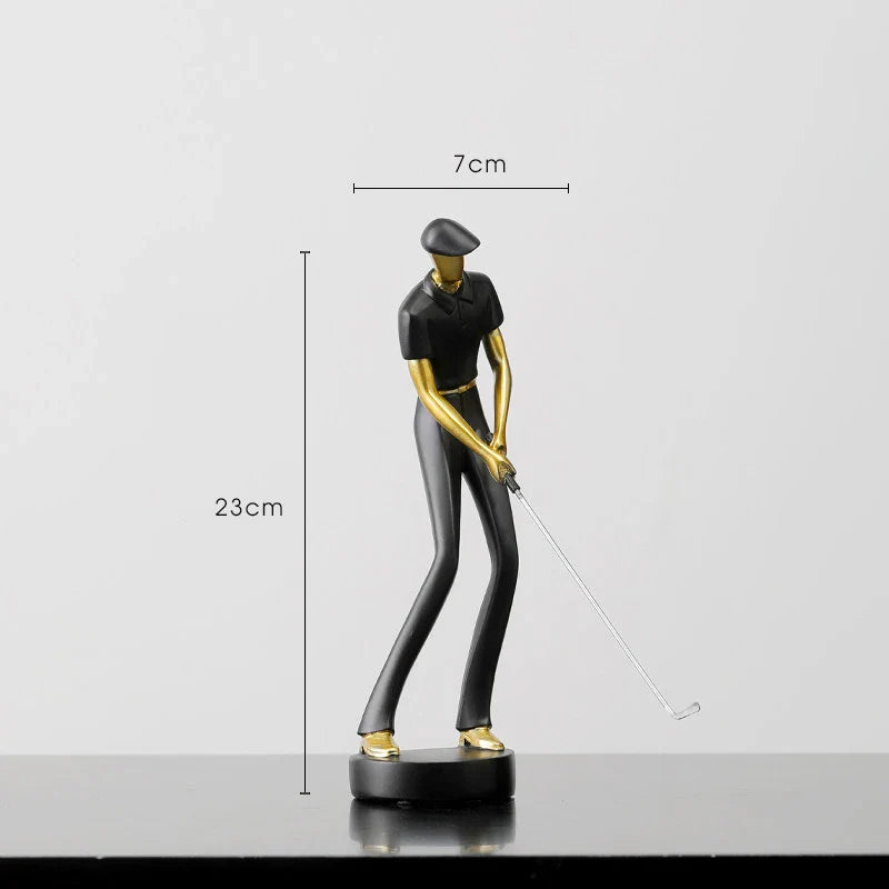 TeeStance - Elegante Golfpose Skulptur