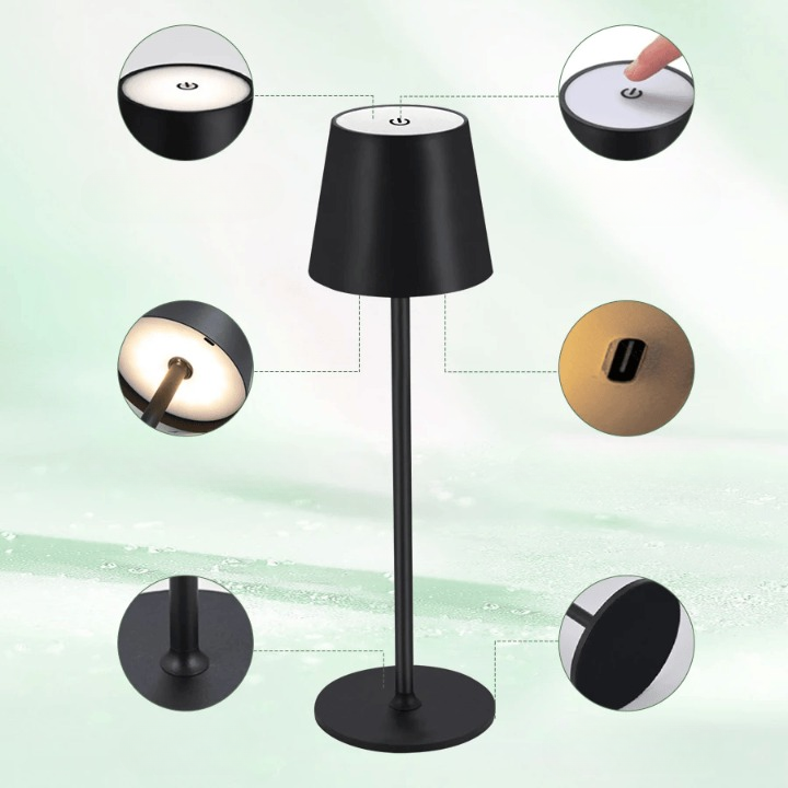 MoodyLamp - LED wiederaufladbare Mood Touch Beleuchtung Schreibtischlampe