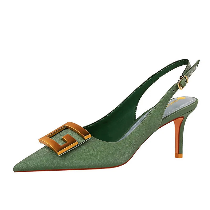 Myline – Verstellbare Absätze mit Slingback-Riemen