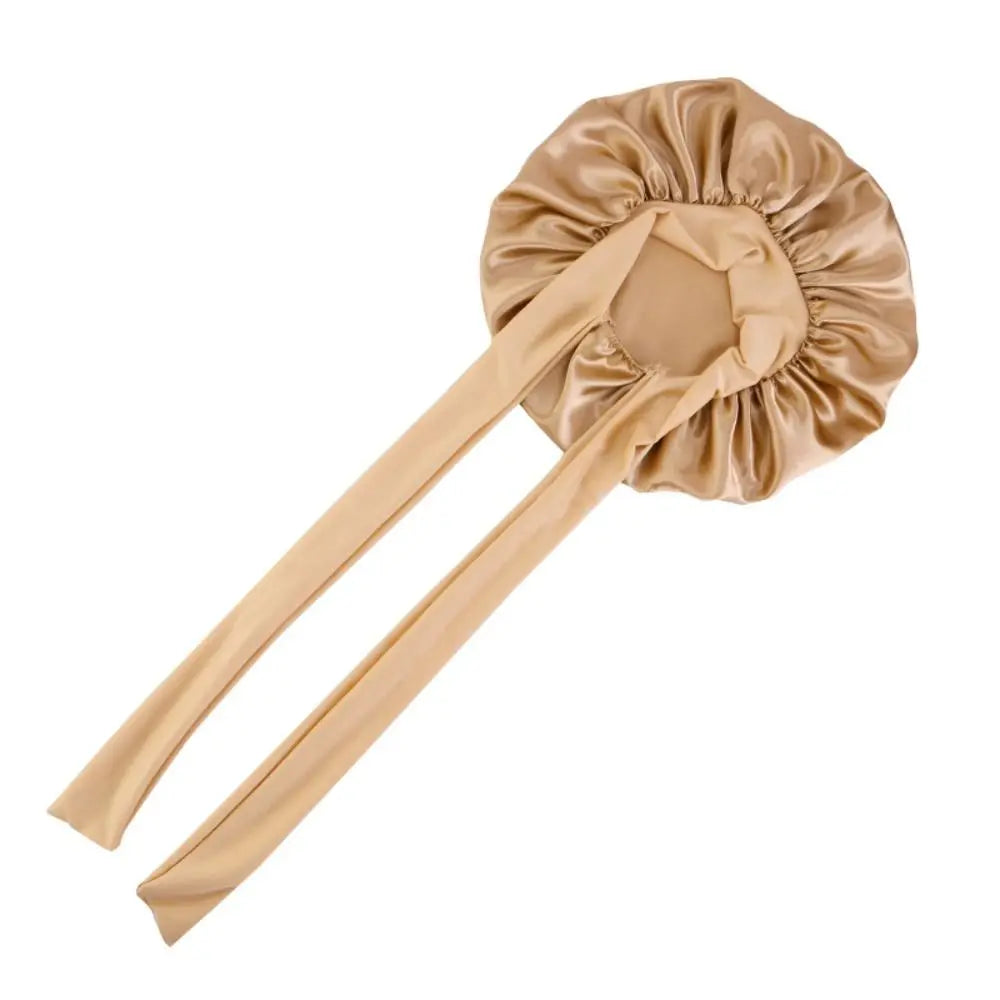 Hauptbekleidung Satin mit Haarband Seiden Schlafmütze