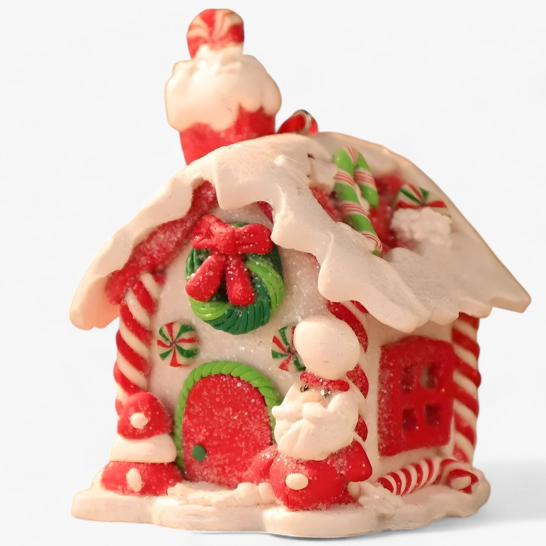 Keramik-Weihnachtslandschaft zum Aufhängen