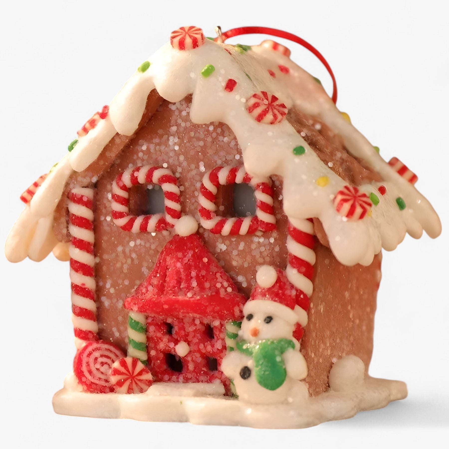 Keramik-Weihnachtslandschaft zum Aufhängen