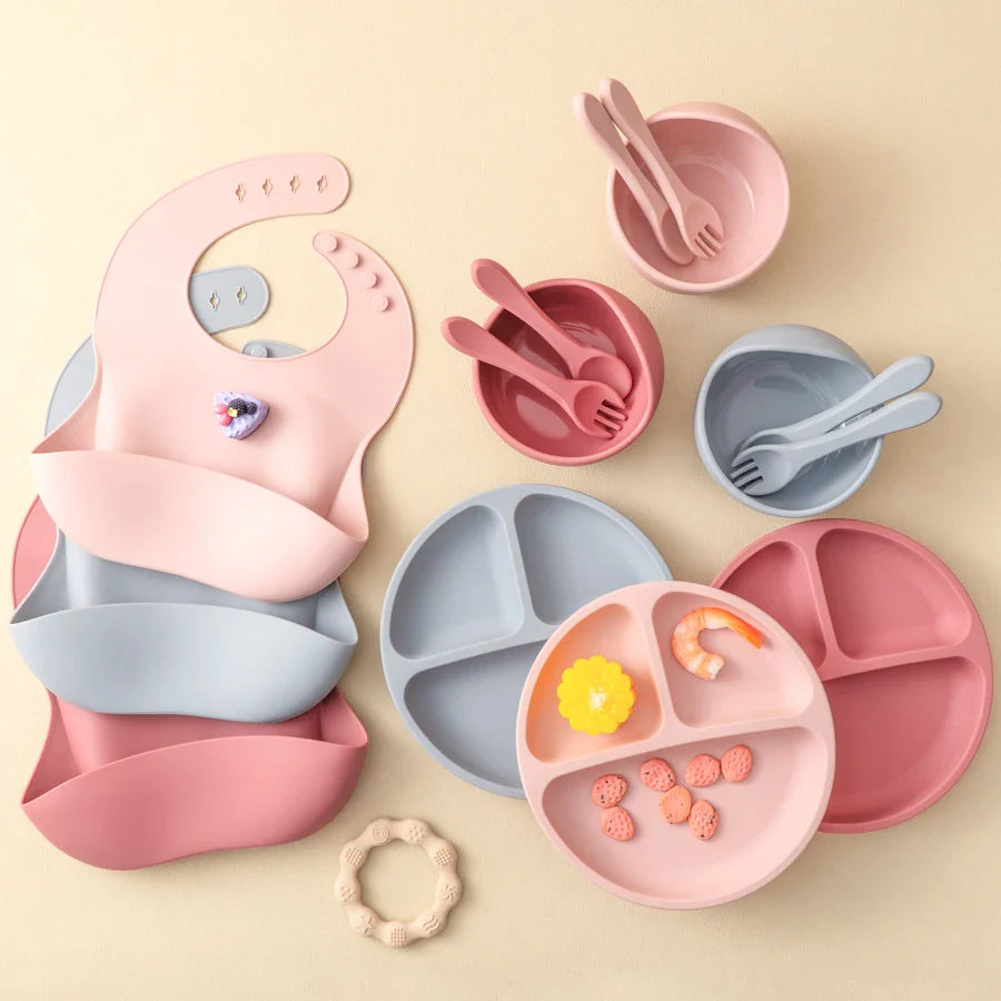 5 Stücke Baby Silikon Füttersatz