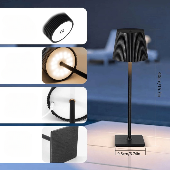 Klassische LED-Tischlampe mit Sensor