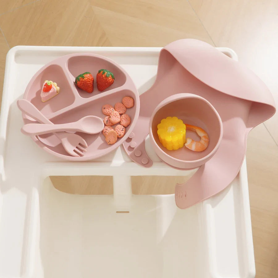 5 Stücke Baby Silikon Füttersatz