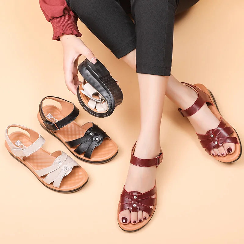 Tina Sommer Sandalen mit Niedrigem Absatz für Damen – Komfort und Stil
