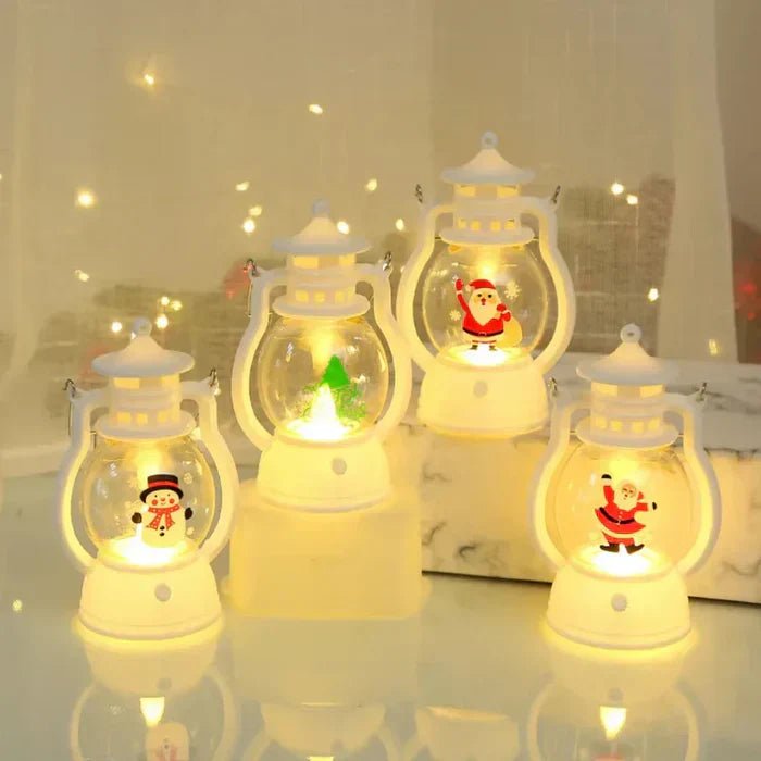 Glänzende Weihnachtslaterne Festtagsmittelstück