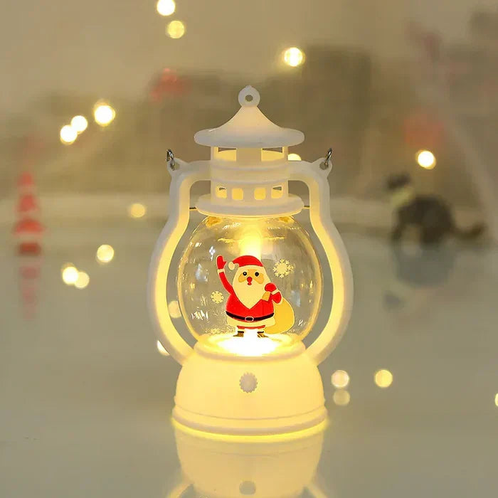 Glänzende Weihnachtslaterne Festtagsmittelstück