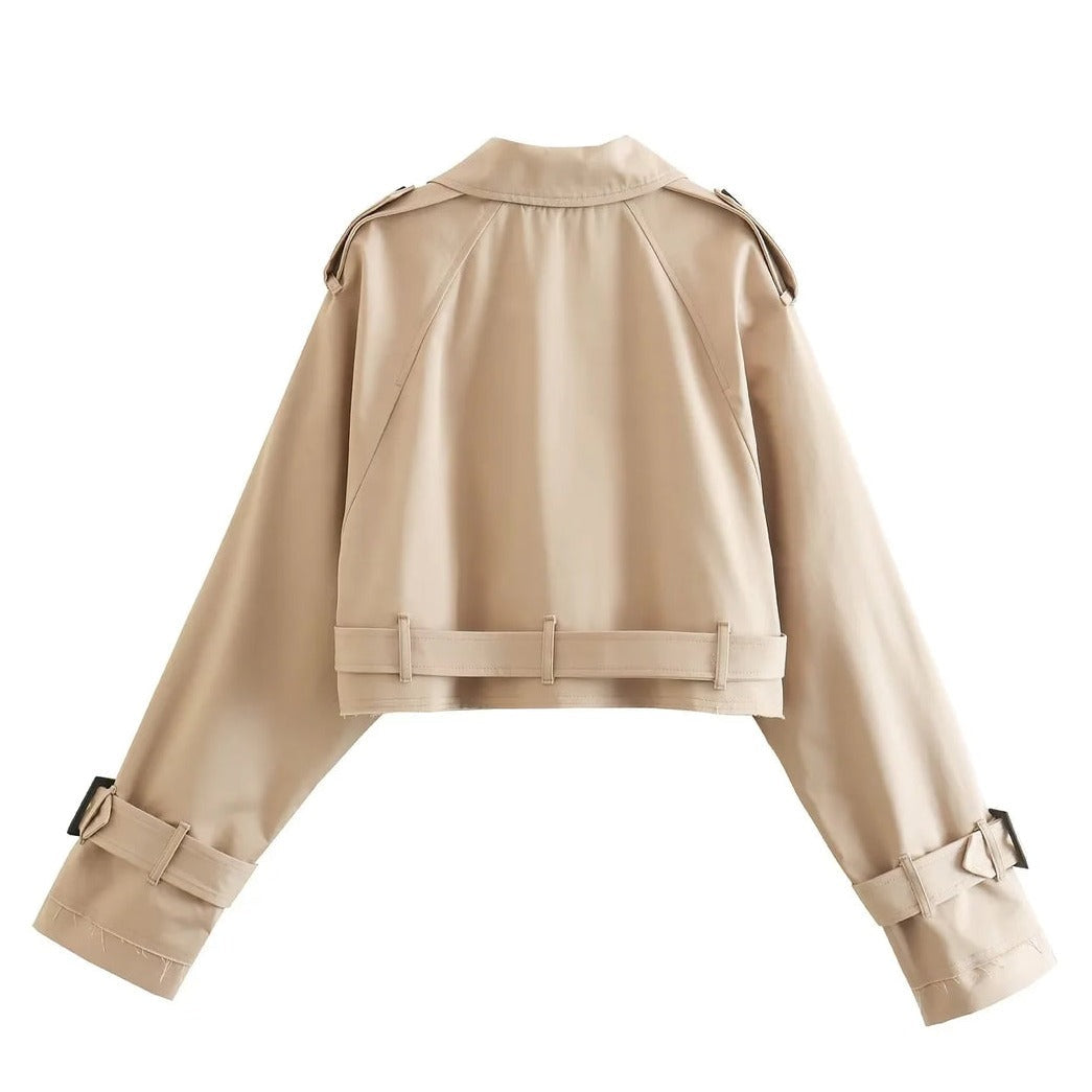 Brianna - Trendy kurzer Trenchcoat