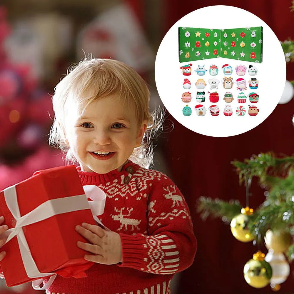 Adventskalender-Set mit Plüschtiere