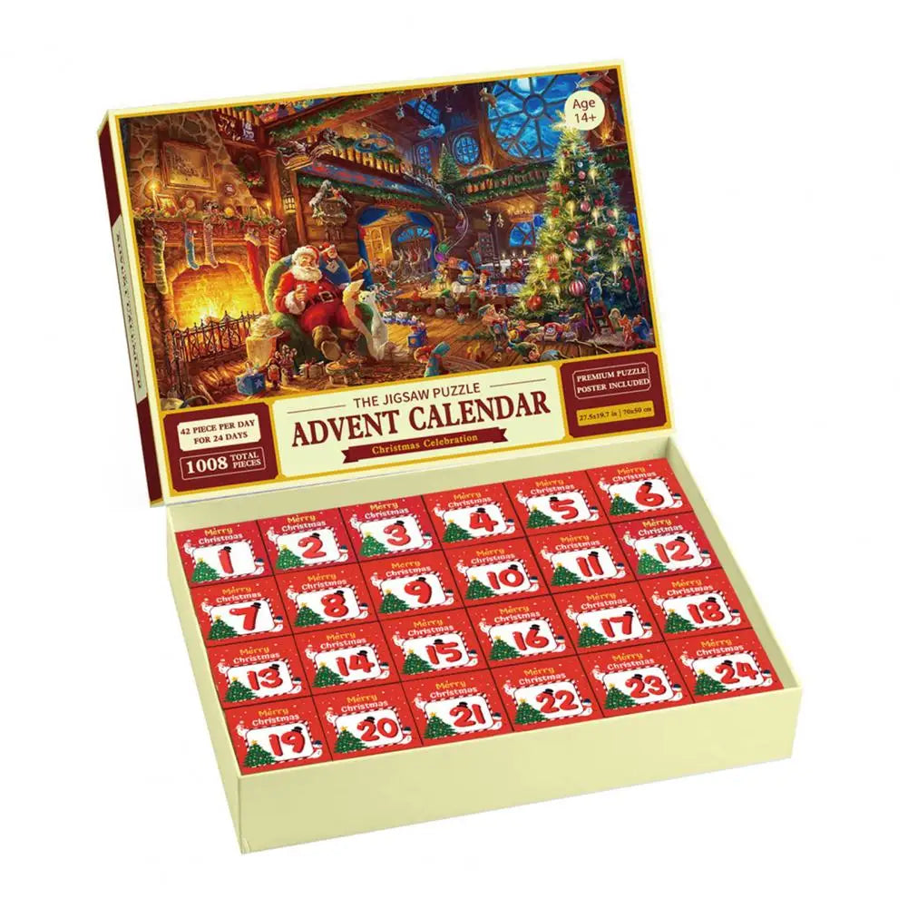 Adventskalender mit Puzzle und Countdown