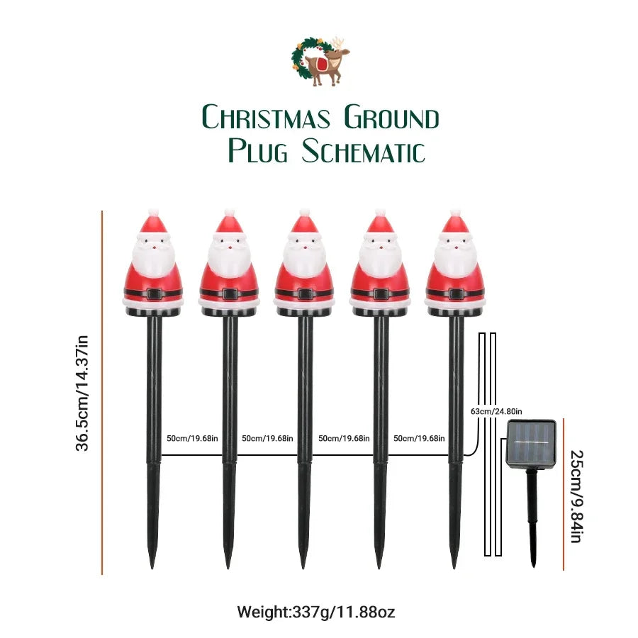 5-teiliges LED-Außenleuchten-Set