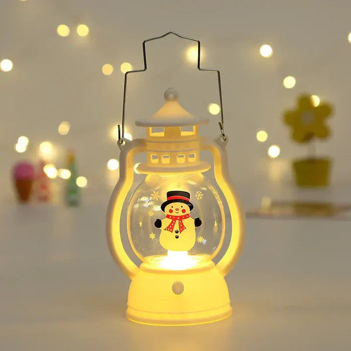 Glänzende Weihnachtslaterne Festtagsmittelstück