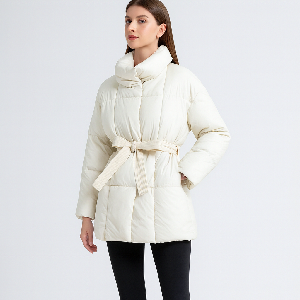 Scarlet | Gesteppter Wickelmantel