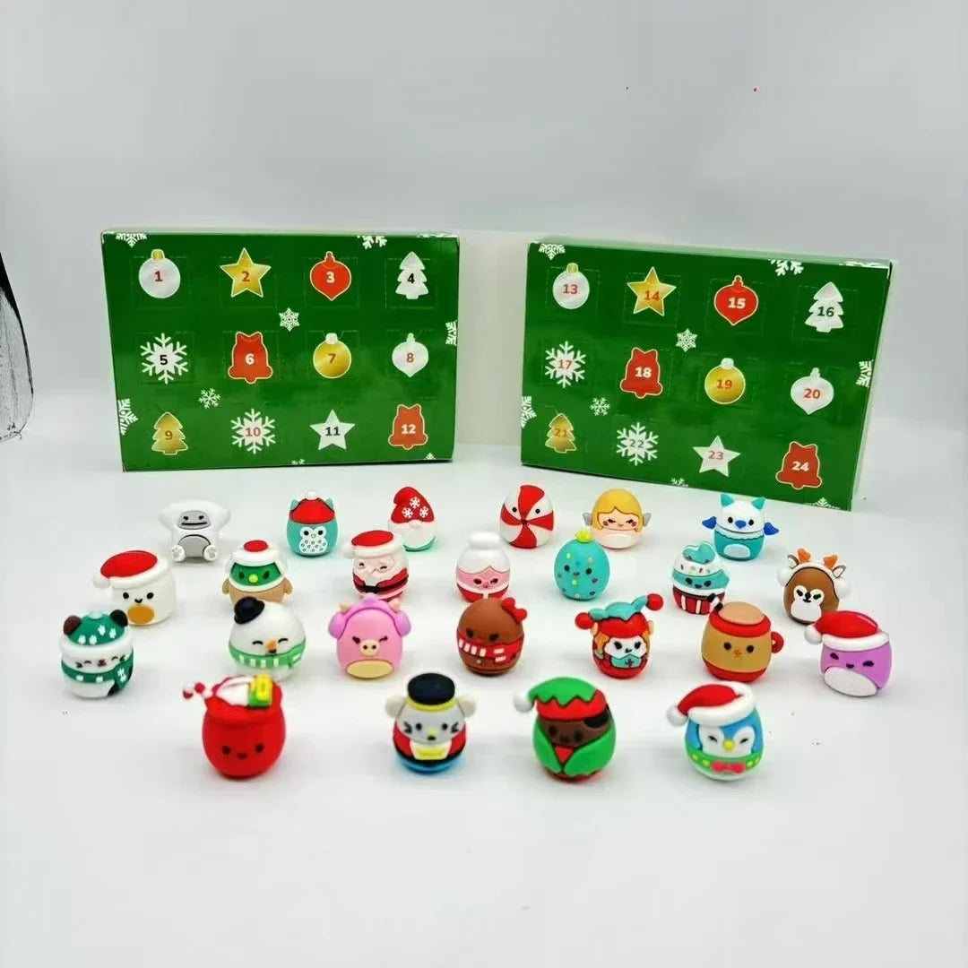 Adventskalender-Set mit Plüschtiere