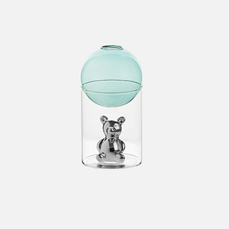 CosmicBear - Elegante Glasvase mit einzigartigem Design