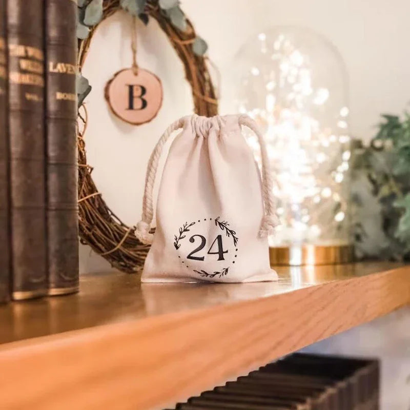 Adventskalender Tasche Weihnachten Abendstrumpf Haustürdekoration