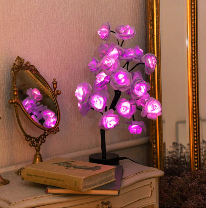BloomVerve - Strahlende Rosenlampe