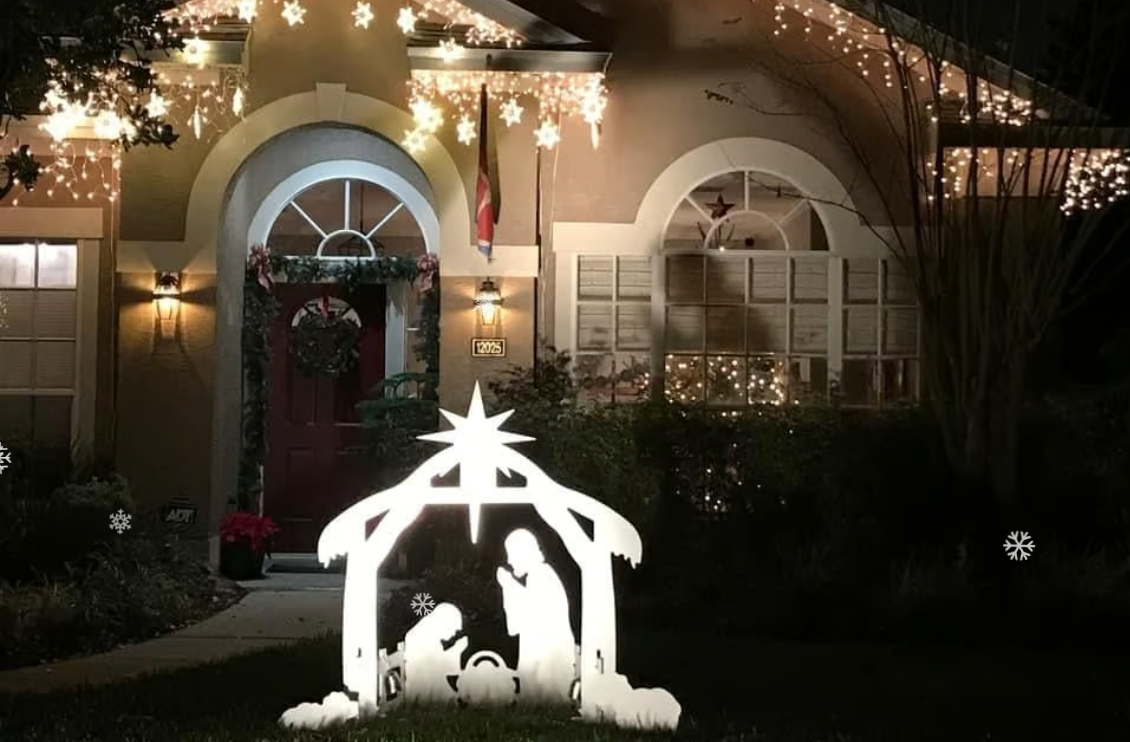 Jesus Weihnachtskrippe Schild