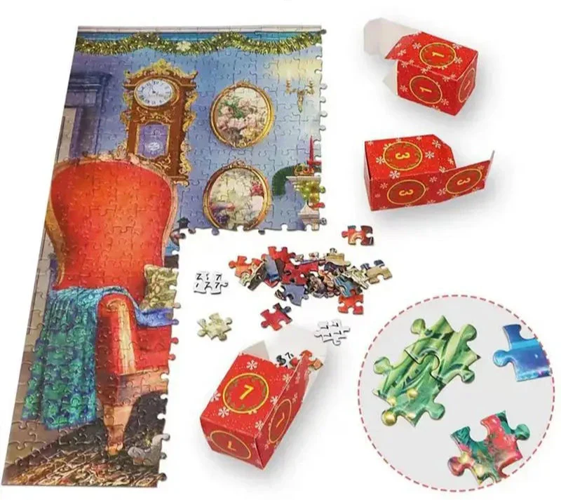 Adventskalender mit Puzzles zum Countdown bis Weihnachten