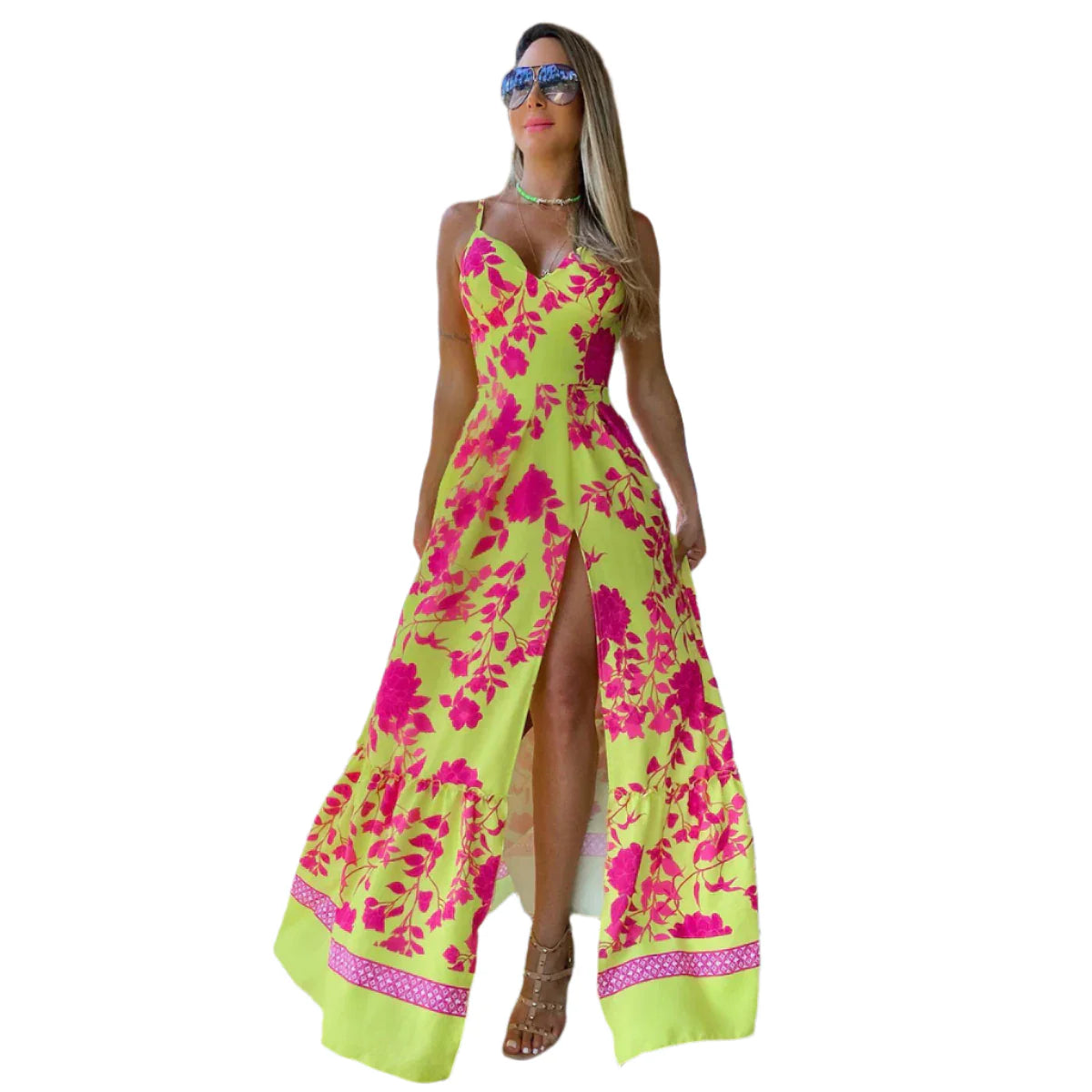 Eleanor - Lange A-Linien-Kleid