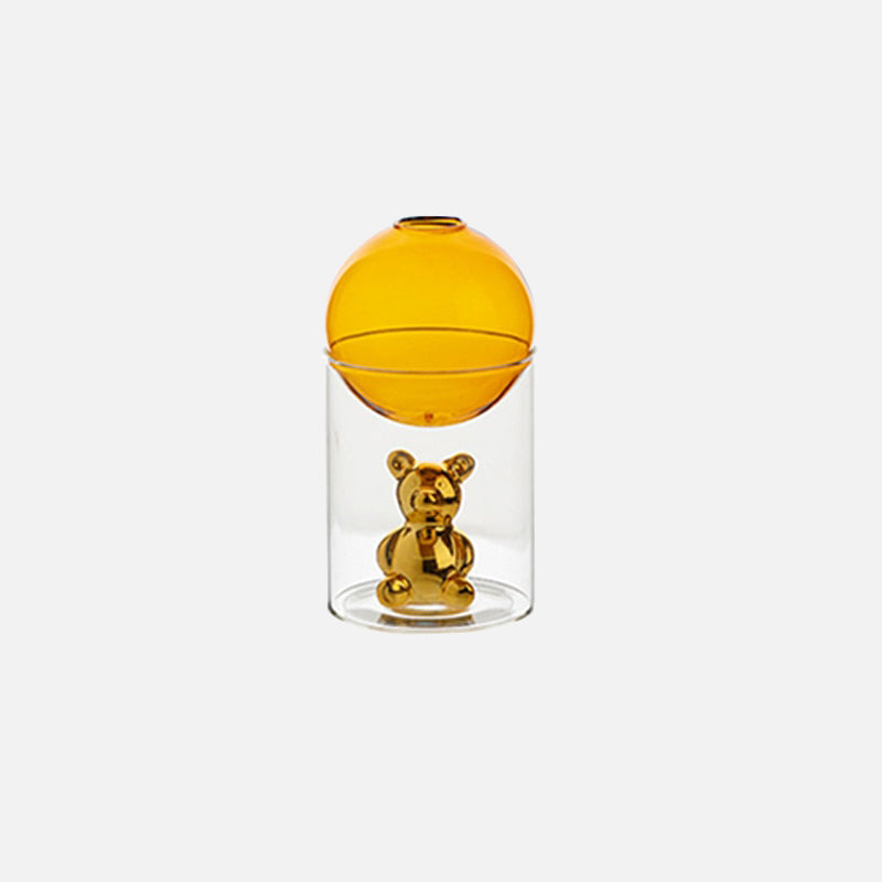 CosmicBear - Elegante Glasvase mit einzigartigem Design