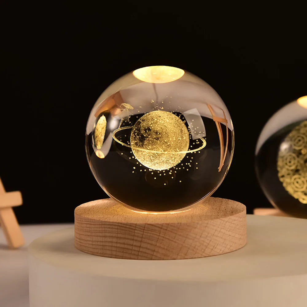 StellarGlow - 3D Planeten-Nachtlampe mit Sonnensystemdesign