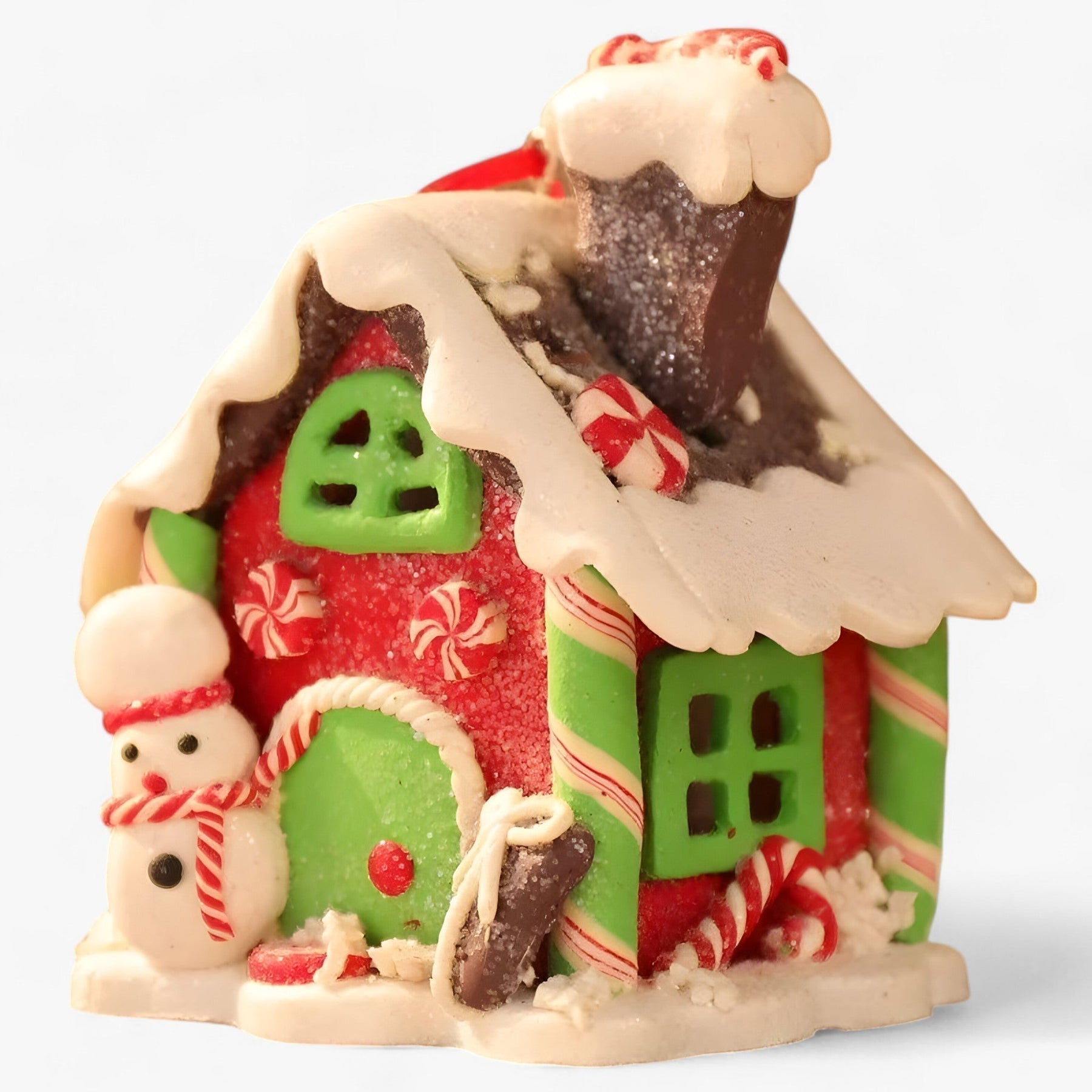 Keramik-Weihnachtslandschaft zum Aufhängen