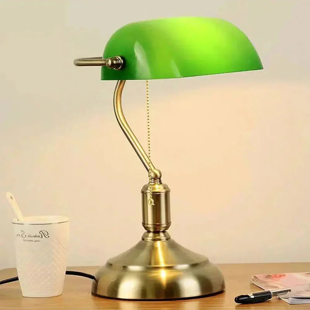 Eclipta – Vintage-Banker-Lampe