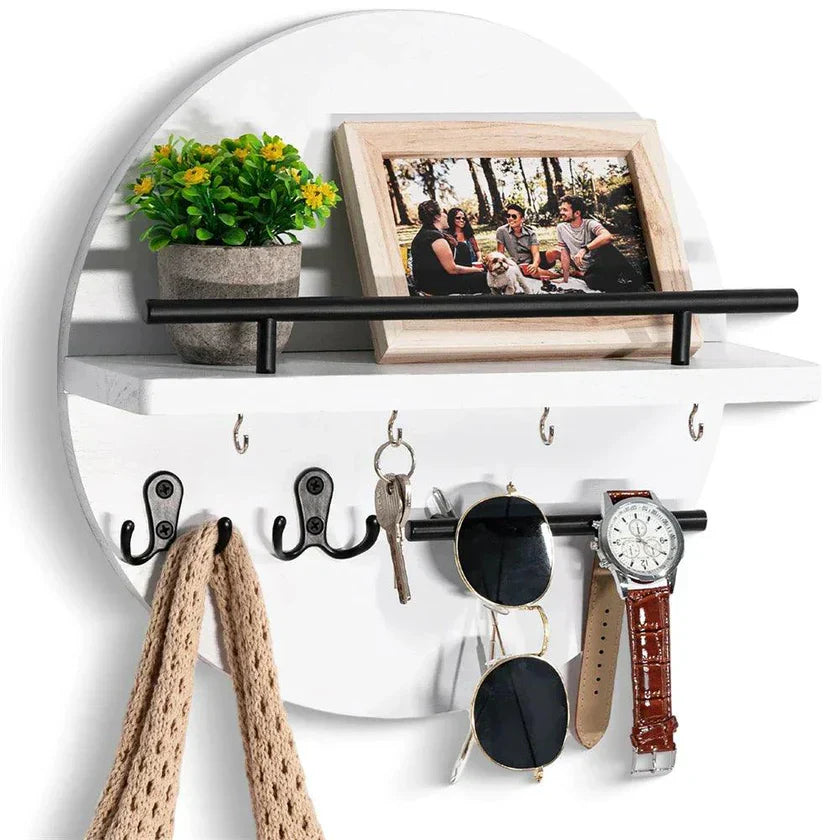 Stylischer Organizer – Schlüsselhalter und Regal für intelligente Eingangsraumaufbewahrung