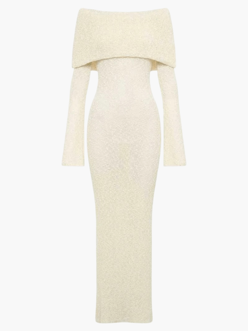 Sola - Langarm Bodycon Strandkleid