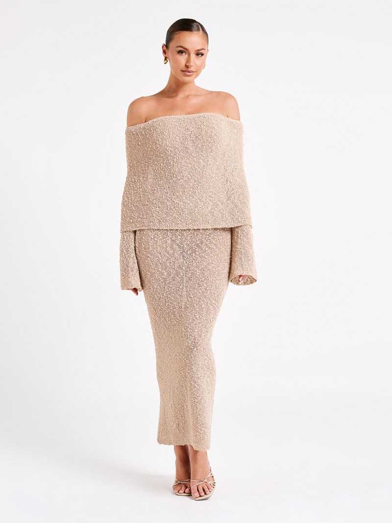 Sola - Langarm Bodycon Strandkleid