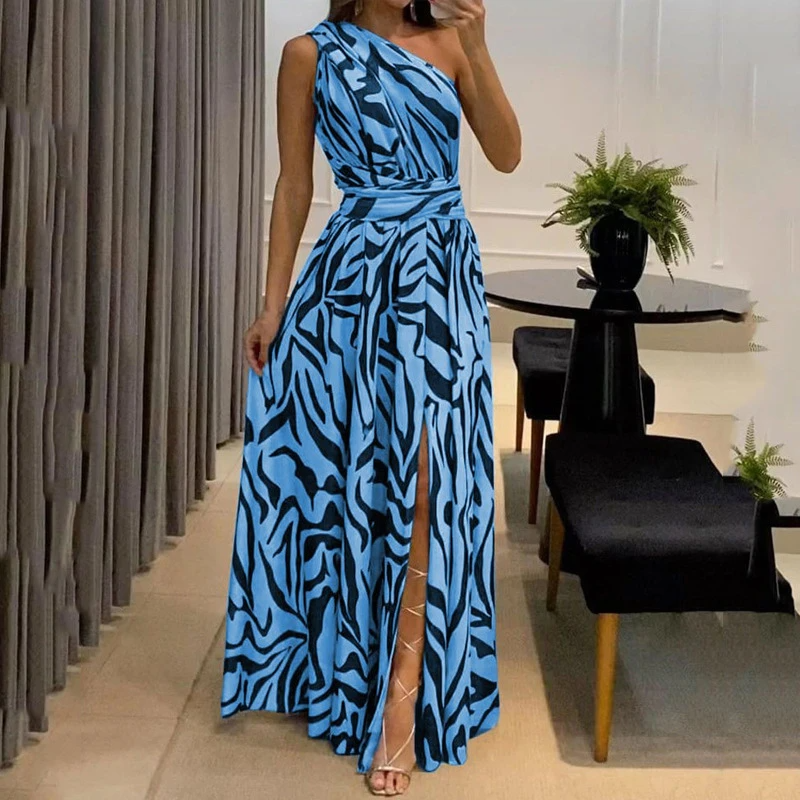 Dana - Elegante Ein-Schulter-Maxikleid