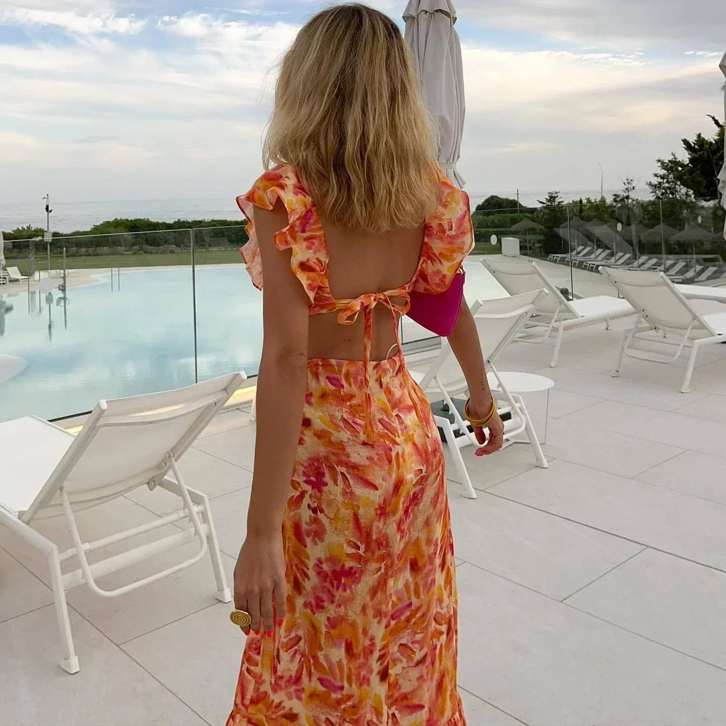 Nina - Buntes Sommer Maxi Kleid